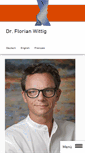 Mobile Screenshot of dr-florianwittig.de